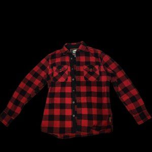 Roots Canada Park Cabin Plaid Flannel Button Up Shirt